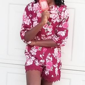 Floral Girl Romper